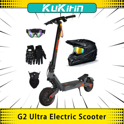 Monopattino Elettrico Pieghevole per Adulti KuKirin G2 Ultra 1600W 48V 18Ah Velocità Massima   Autonomia di 50 km/h, 55 km di autonomia, pneumatici da 10 pollici