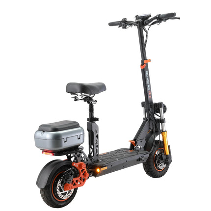 Monopattino Elettrico 1200W, Autonomia 80km, Batteria 48V 20.8Ah, Freni Idraulici, Pieghevole, con Sedile e Vano Portaoggetti, Pneumatici 11"/10"