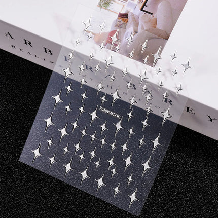1PC 26-English Alphabet Number 3D Self-adhesive Nail Art Decal Sticker Word Small Letter Nail Decals Sticker Manicure Decoration