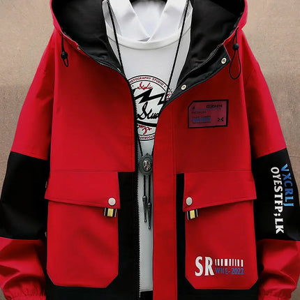 Autumn new style Fashion Trend Hooded Jacket spring Men's Casual Comfort Fleece High Quality Coat male full size M-4XL