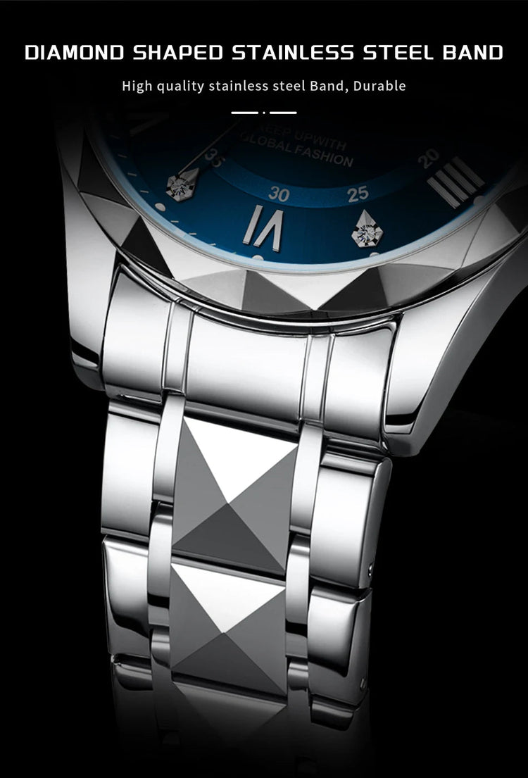 BANGWEI Orologio da donna Orologio di moda classico elegante di lussoBusiness Casual Data Orologi da donna al quarzo luminoso impermeabile in acciaio inossidabile platinumshop