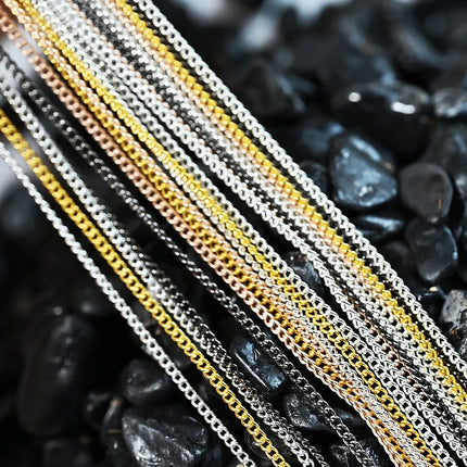 100CM Metal Chain Nail Art Rhinestone Gold/Silver Alloy Studs Nail Art Decorations Chains DIY Design Manicure Jewelry Accessory 2028