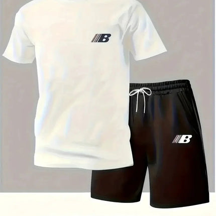 Pantaloncini a maniche corte per abbigliamento sportivo traspirante estivo da uomo Set stile sportivo leggero e confortevole Made in China platinumshop