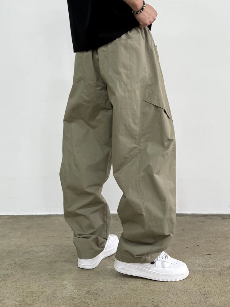 Mens Cargo Jogger Pants American Outdoor Multi Pocket Loose Baggy Lightweight Casual Trendy Fashion Hiking Streetwear Pants