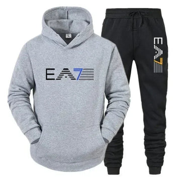 Autumn and winter men's sports suit, outerwear+two-piece pants, fashionable, comfortable and casual, outdoor new style PlatiNum
