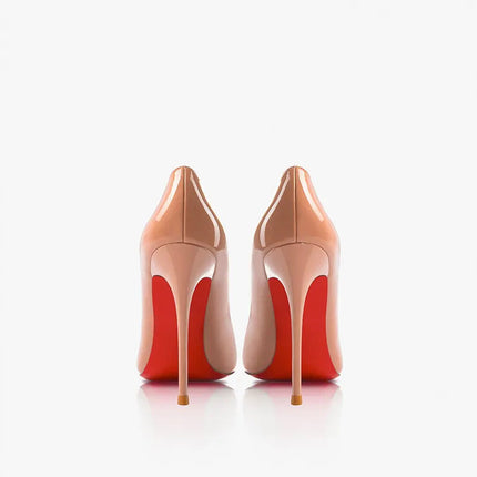 Nuovo cuoio laccato rosso tacco fine a punta bocca superficiale versatile tacco alto scarpe singole nere sexy scarpe da donna moda festa platinumshop