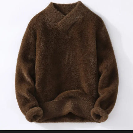 Sweaters men winter korean style mens warm sweater V-neck men sweaters autumn Men's wool pullovers men full size M-XXXL