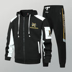 New men's Zipper Cardigan, Pants, High-end Fashion Two-piece Set, Casual Sportswear, Spring and Autumn Printed Commuting Set PlatiNum