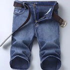 2025 New Blue Fashion Design Jeans da uomo Slim Fit Jeans corti da uomo dritti Pantaloncini estivi J