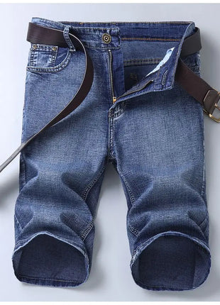 2025 New Blue Fashion Design Jeans da uomo Slim Fit Jeans corti da uomo dritti Pantaloncini estivi J