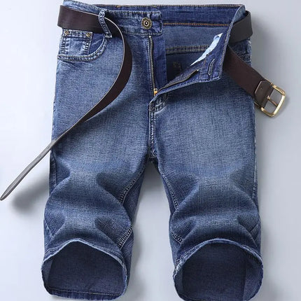 2025 New Blue Fashion Design Jeans da uomo Slim Fit Jeans corti da uomo dritti Pantaloncini estivi Jeans Jeans da uomo elasticizzati