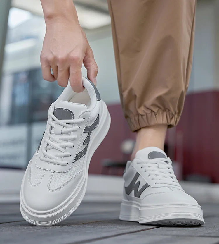 Hot selling Breathable Thick soled Trendy waterproof Durable Casual height increasing shoes Increase by 6 centimeters