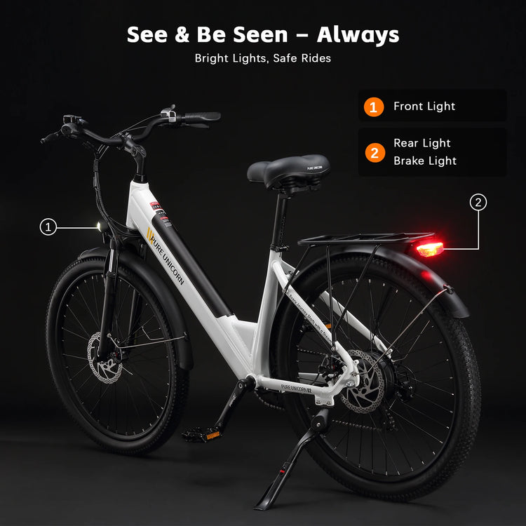 PURE UNICORN U2 Bicicletta Elettrica 48V 750W, 45km/h, E-bike per Adulti, 12.8Ah, Bici Elettrica da Città Economica per Donna, Spedizione Gratuita