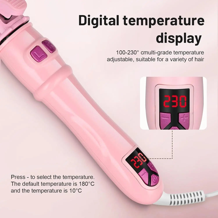 Automatic Curling Iron Hair Curler Electric Negative Ion Auto Rotating Curling Tool 1.1 Inches Barrel Suitable for All Hair Type