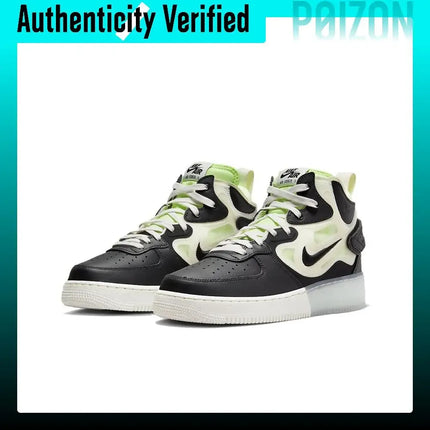 Nike Air Force 1 Skate Shoes Men's Mid-top Black/Green DQ1872-100