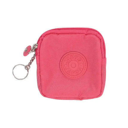 Mini Nylon Waterproof Coin Purses Key Bag Wallets Portable Square Small Card Holder Zipper Zero Wallets Card Bags Headphone Bags PlatiNum