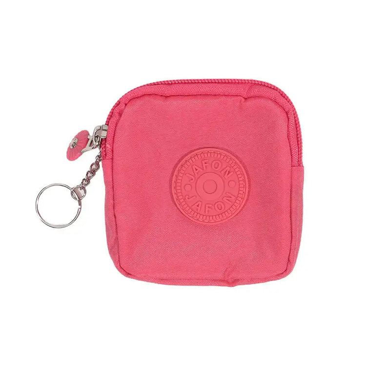 Mini Nylon Waterproof Coin Purses Key Bag Wallets Portable Square Small Card Holder Zipper Zero Wallets Card Bags Headphone Bags PlatiNum
