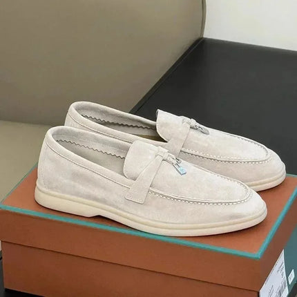 Scarpe vintage casual alla moda, mocassini con tacco basso da donna, scarpe basse da uomo e da donna