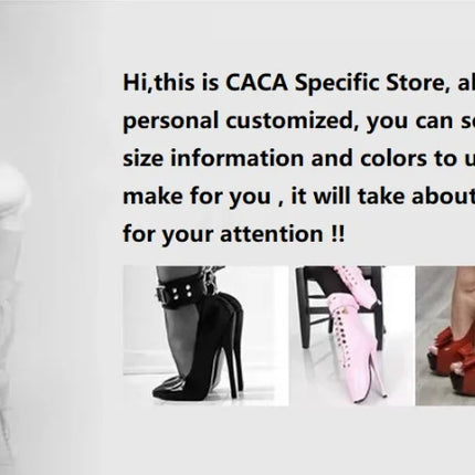 CACA 16cm décolleté da donna con tacchi estremamente alti, scarpe basse Sexy in pelle verniciata, cinturino alla caviglia, nero, rosso, bianco, colori personalizzati, Dropship