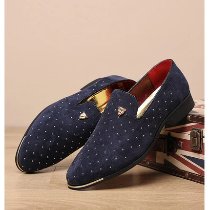 Scarpe eleganti da uomo di lusso Scarpe casual da uomo in pelle scamosciata Mocassini eleganti e comodi Scarpe da lavoro in pelle da uomo Zapatos Hombre
