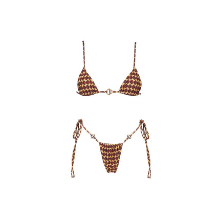 Costume da bagno bikini sexy con scollo all'americana con pantaloni Costumi da bagno Donna Bikini brasiliano Costume da bagno a gamba alta Estate femminile platinumshop