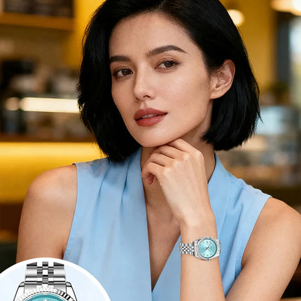 LIEBIG orologi da polso al quarzo eleganti di lusso delle migliori marche orologi automatici di moda per le donne orologio con cinturino in acciaio inossidabile Reloj Mujer platinumshop