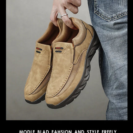 Scarpe Casual in pelle da uomo mocassini traspiranti Sneakers da uomo 2024 nuove scarpe da ginnastica piatte in pelle comode da uomo scarpe da uomo