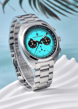 Nuovo Orologio da Uomo PAGANI DESIGN Panda 2026, Orologio al Quarzo Retrò, Cronografo Impermeabile con Vetro Zaffiro AR, Luminoso, Sportivo, in Acciaio Inossidabile