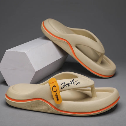 New Men's Women's Slippers Flip Flops Indoor Outdoor Beach Sandals Super Soft Bottom Slides Non-Slip Thick Sole Men's Slippers
