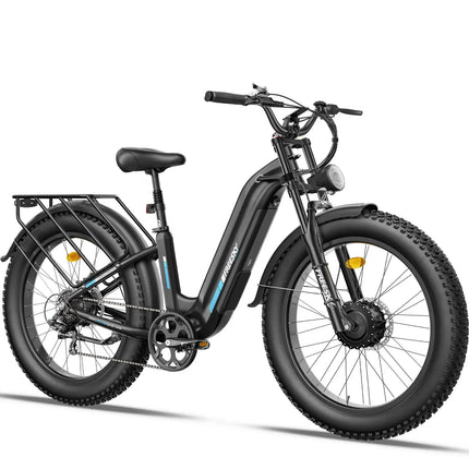 Bicicletta Elettrica FREESKY 540 per Adulti, 2000W, 26 Pollici, Batteria al Litio 48V23A, Pneumatici Larghi da Montagna, E-Bike ad Alta Velocità