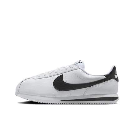Nike Cortez Scarpe Casual Basse in Pelle Antiscivolo e Resistenti all'Abrasione da Donna Bianco Nero DN1791-107