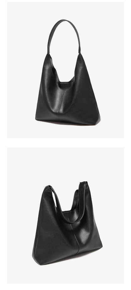 FOXER Minimalism Split Leather Women Shoulder Underarm Bag 2025 New Solid Casual Hobo Bag Female Daliy Tote Bag Purse