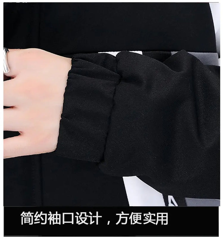 Men's Casual Wool Lined Thickened Hooded Set Fashionable Warm Sweatshirt Jacket Trendy Autumn Winter Men 2 Piece