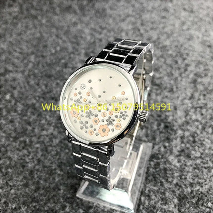 Orologi di Lusso in Cristallo per Donne, Marca di Moda, Orologio al Quarzo con Diamanti per Signore, Orologi da Polso Femminili in Acciaio, Relogio Feminino, Regalo platinumshop