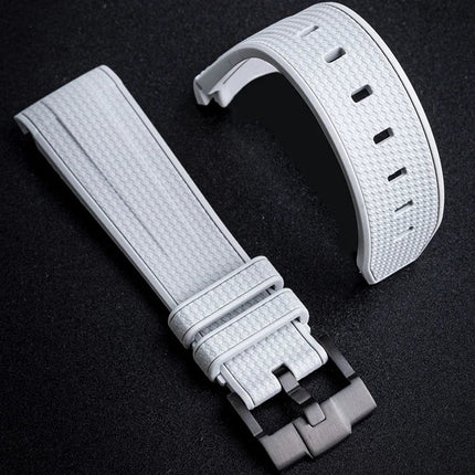 Cinturino in gomma per Swatch X Omega Joint MoonSwatch Cinturino sportivo impermeabile da 20 mm Cinturino con estremità curva in silicone per uomo donna platinumshop