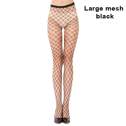 Sexy women's long mesh knit nylon tights thin body stockings perfect legs fishnet hollow high waist leggings socks