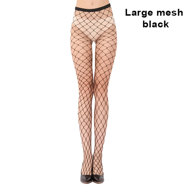 Bas de jambe sexy en résille pour femme, collants en nylon, bas de corps fins, jambes parfaites, collants en résille, bas de ligne à taille haute, leggings, chaussettes