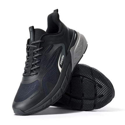 FitVille Le più nuove scarpe da corsa da uomo 4E Sneakers larghe con supporto per l'arco plantare per piedi piatti Sollievo dal dolore al tallone Fascite plantare