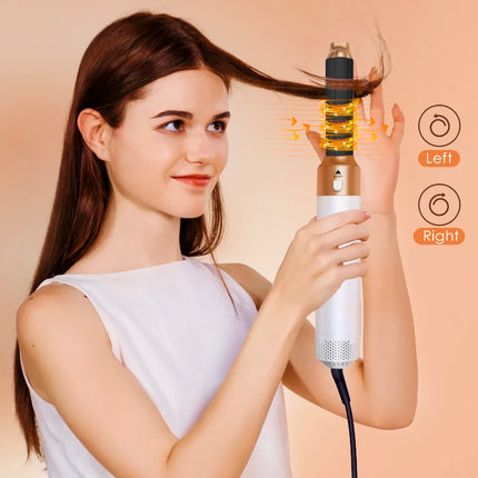 5 in 1 Hair Dryer Hot Comb Set Professional Curling Iron Hair Straightener Styling Tool For Professional Hair Dryer Household