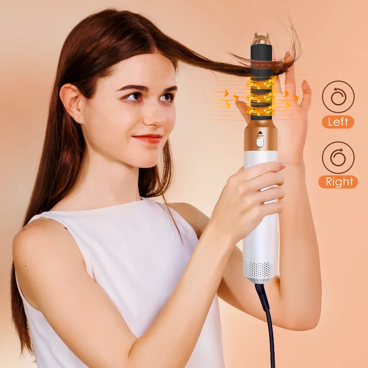 5 in 1 Hair Dryer Hot Comb Set Professional Curling Iron Hair Straightener Styling Tool For Professional Hair Dryer Household