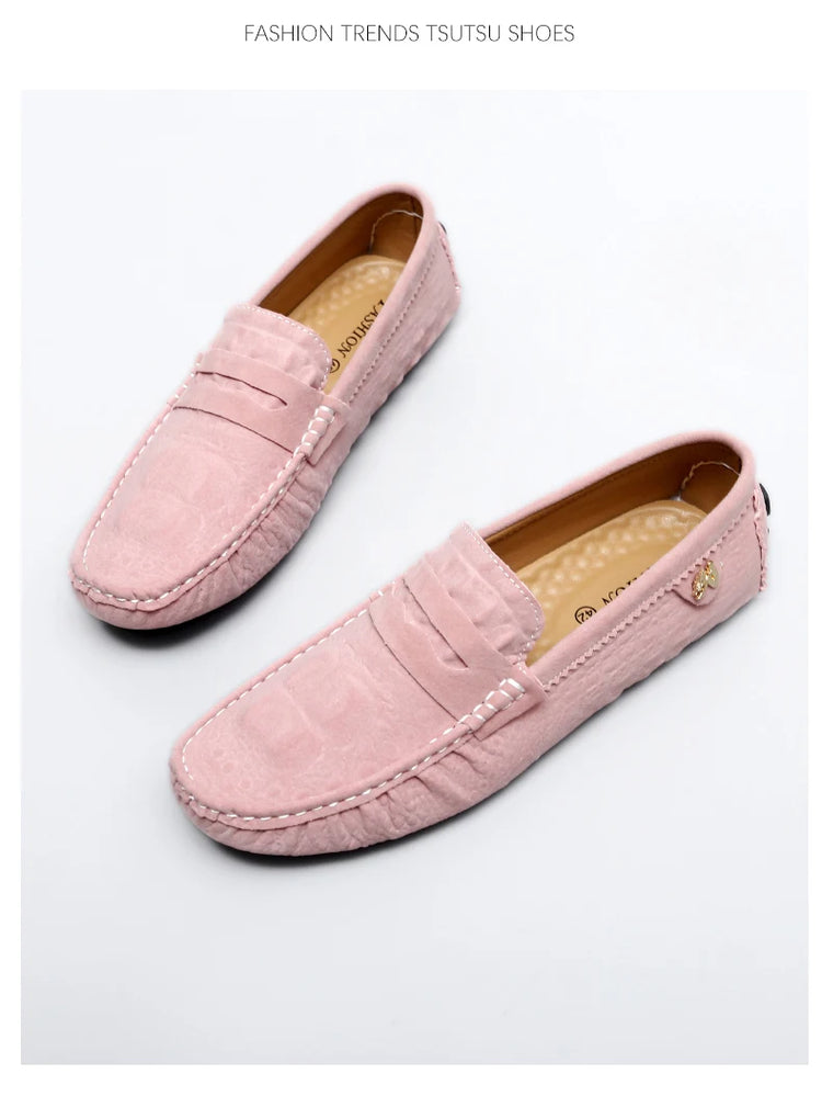 Scarpe Italiane Formali da Uomo, Mocassini in Pelle Fatti a Mano, Scarpe Casual da Guida, Slip-on di Lusso Comodi per Uomo