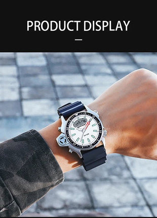 SANDA Sport orologio digitale al quarzo da uomo orologi subacquei creativi orologio da uomo con allarme impermeabile orologio con doppio Display Relogio Masculino platinumshop