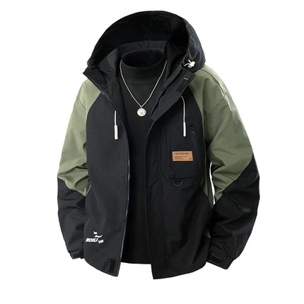 8XL Plus Size Windbreaker Jacket Men Spring Autumn Outerwear Fashion Casual Patchwork Jackets Coats Male Big Size 8XL