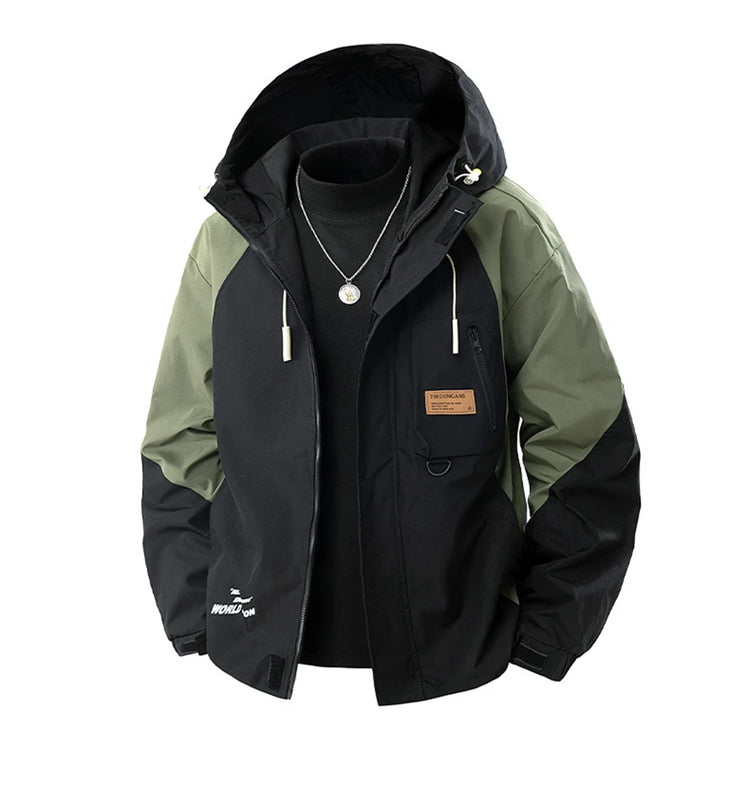 8XL Plus Size Windbreaker Jacket Men Spring Autumn Outerwear Fashion Casual Patchwork Jackets Coats Male Big Size 8XL
