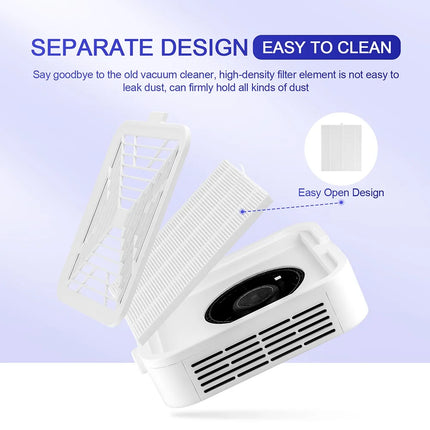 Professional Turbo Vacuum Cleaner Brushless Nail Dust Collector Electric Nail Dust Extractor Fan for Manicure Table Nail Drill Acrylic Powder Gel Dust Removal