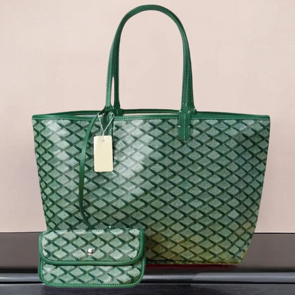 Borsa tote da donna in vera pelle da 34 cm, borsa alla moda, set da 2 pezzi con mini portafoglio in pelle abbinato per lo shopping quotidiano