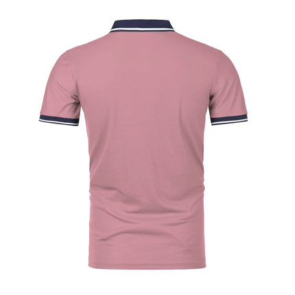 Men's short sleeve top daily casual short sleeve T-shirt with lapel casual short sleeve men's casual T-shirt