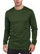 Spring Autumn Men‘s T-shirts Long Sleeve Casual Tops Solid Color High Quality Male T-Shirt Classic Men Clothing PlatiNum