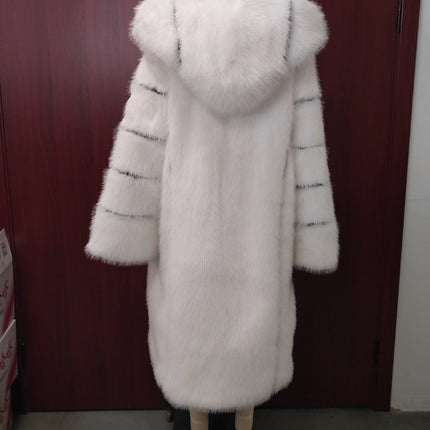 2026 Winter Women Faux Fur Jacket Coat Solid White Long Sleeve Thick Warm Overcoat Outwear Fluffy Coat For Women