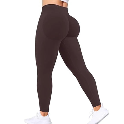 Pantaloni da Yoga Estivi da Donna a Tre Quarti, Vita Alta, Effetto Push-Up, Tinta Unita, Aderenti, Leggings Sportivi per Esercizi